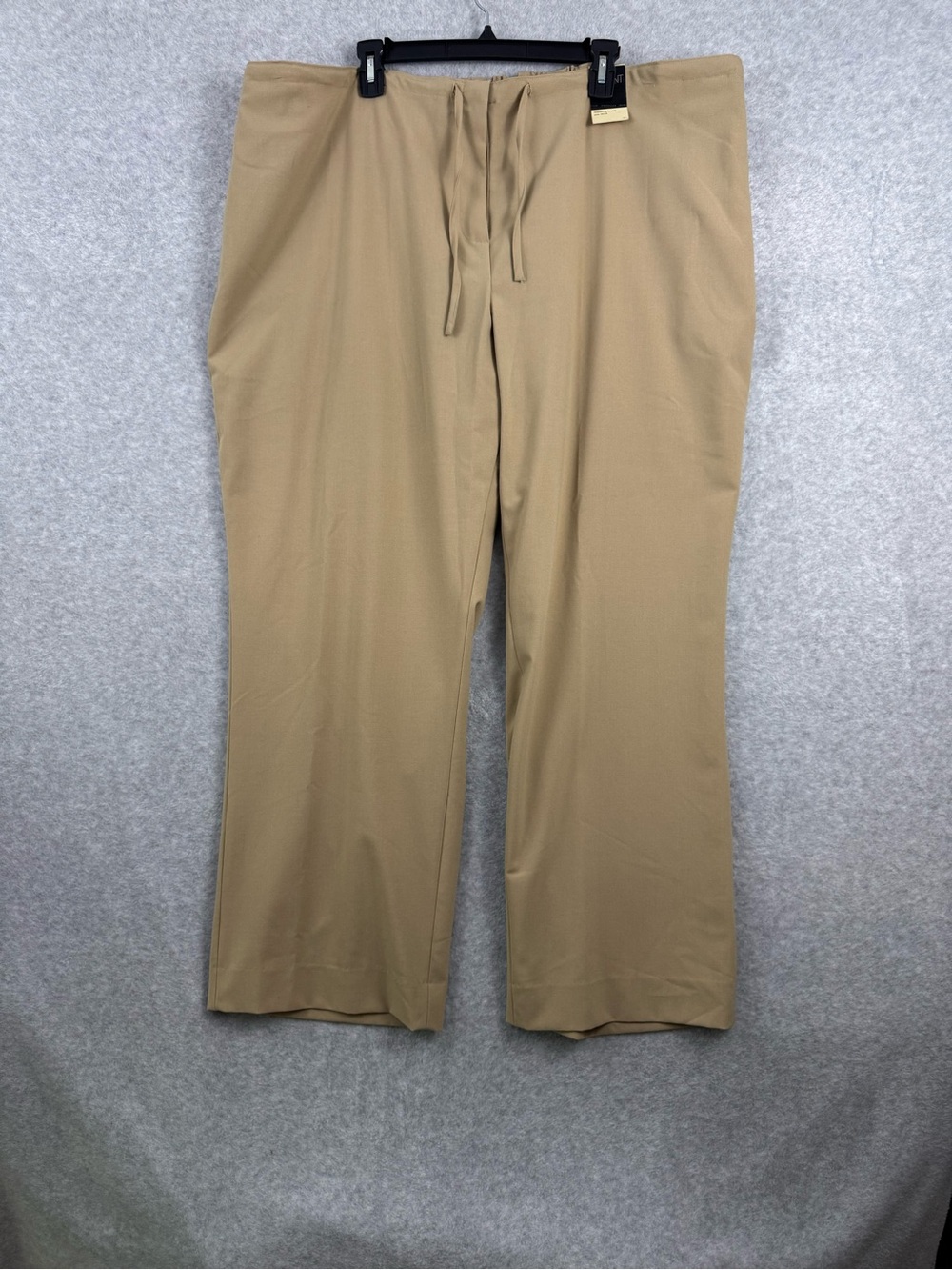 Lane Bryant Women’s Drawstring Casual  Wide Leg Pants in Khaki